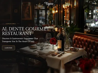 Figaro Ristorante - Restaurant Webflow Template animation branding business chef culinary design dining experience fine dining food and drinks foodies gourmet high end restaurant italian restaurant luxury restaurant restaurant template ui webflow website wine