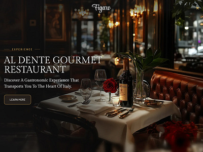 Figaro Ristorante - Restaurant Webflow Template animation branding business chef culinary design dining experience fine dining food and drinks foodies gourmet high end restaurant italian restaurant luxury restaurant restaurant template ui webflow website wine