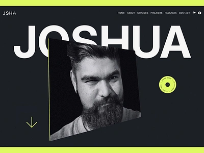 JOSHUA - Portfolio Webflow Template 3d agency animation artist branding business celebrity creator design designer freelancer influencer interaction design personal personal project photographer portfolio singer ui webflow