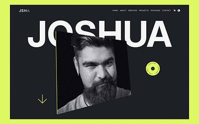 JOSHUA - Portfolio Webflow Template 3d agency animation artist branding business celebrity creator design designer freelancer influencer interaction design personal personal project photographer portfolio singer ui webflow