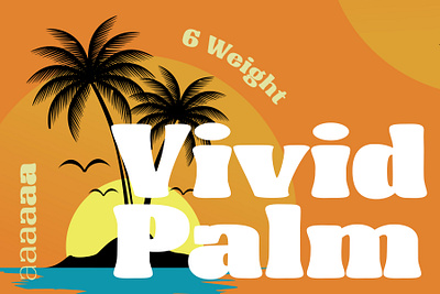 Vivid Palm Display branding design fonts graphic design handlettering logo typeface typography