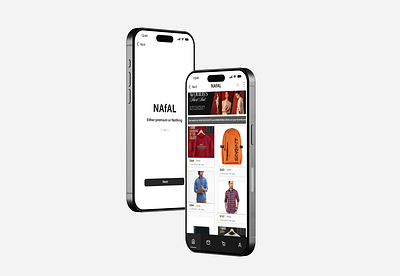 eCommerce App UI design | fashion Brand app design iOS/android aesthetic android app black brand design ecommerce fashion ios nafal simple ui ux website white