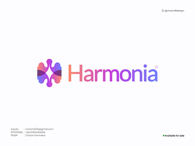 Harmonia: The Essence of Balance and Innovation brandidentity branding choton99design chotondesign chotonkormokar creativebranding design gradientlogo graphic design harmonia harmonylogo innovativedesign logo logodesign modernlogo teamworklogo typography ui unityindesign ux