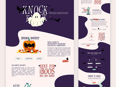 👻 Boo Bites Halloween Candy Store 🎃 boos clean concept costume design graphic design halloween halloween party knock knock minimal spooky ui uidesign webdesign website