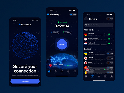 Boundary VPN mobile App a connection cybersecurity internet ip mobile mobile app network privacy proxy secure security security app security system server social security vpn app vpn concept