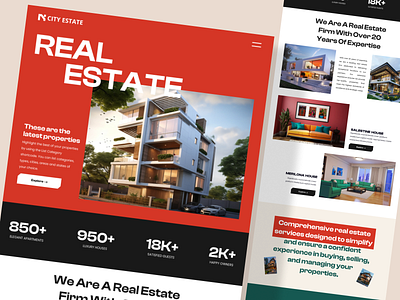 Real Estate Website Design Landing page branding creative web design figma uiux design property search platform property website property website ux real estate app ux real estate landing page real estate ui design real estate uiux real estate ux design real estate web design real estate web project real estate website design techwitpro uiux uiux design web design website design website development