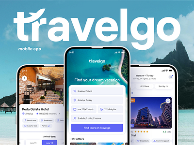 Vacation Booking App design holiday hospitality hotel booking mobile mobile app travel app ui user interface ux vacation