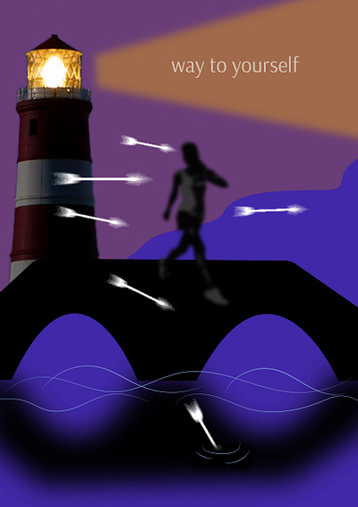 Collage - Lighthouse collage digital art digital collage lighthouse poster potoshop way