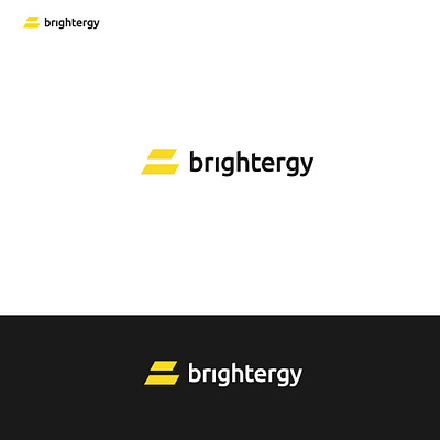 brightergy branding energy graphic design logo modern solar technology