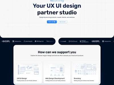 Ui Forge animation branding css graphic design html icons logo portfolio ui web development