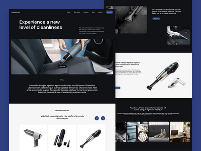 Car Vacuum Cleaner E-commerce Website car cleaner car cleaner landing page car cleaner website car vacuum cleaner e commerce shop ecommerce design ecommerce figma portable vacuum cleaner shopify ui design vacuum cleaner vacuum cleaner landing page vacuum cleaner store vacuum cleaner ui vacuum cleaner website