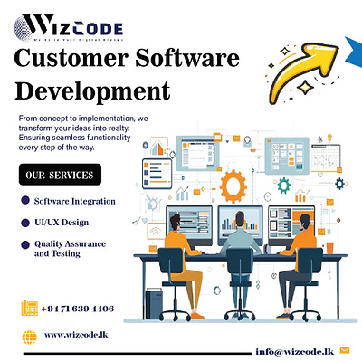 Wizcode Software Company Poster Design