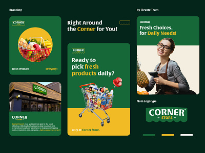 Corner Store🚀Branding branding graphic design logo