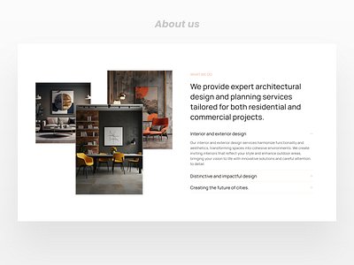 About us design ui visual design web desing