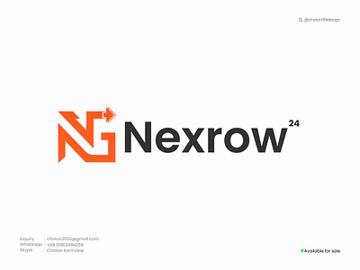 Nexrow Logo design | NG logo design app branding choton99design design design logo graphic design letter logo logo logodesign mark logo next logo ng logo top logo typography ui ux