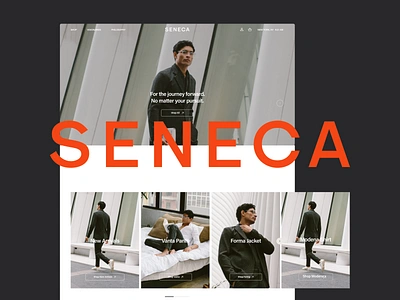 SENECA | fashion e-commerce design e commerce editorial fashion graphic design redesign ui ux