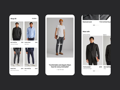 SENECA | fashion e-commerce design e commerce editorial fashion graphic design redesign ui ux