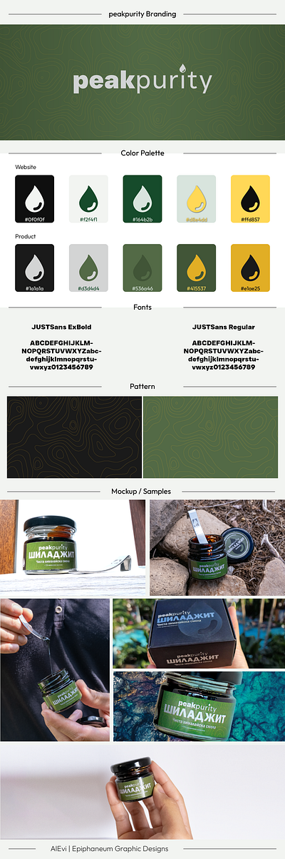 peakpurity Branding brand design branding design drop gold graphic design green illustration logo minimal packaging peak product branding purity resin shilajit supplement tear trending visual identity