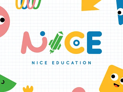 NICE Education Brand Identity brandidentity branding design graphic design hand drawn illustration logo vector