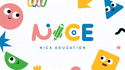 NICE Education Brand Identity brandidentity branding design graphic design hand drawn illustration logo vector