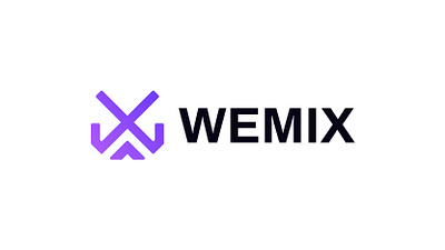 WEMIX- Logo Design Concept blockchain branding creative crypto currency decentralized defi firelab focus lab hola lab logo logo design logo designer market modern nfts slack startup token web3