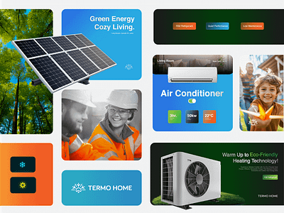 Termo Home🚀Branding ac branding cooling design graphic design heating logo logodesign