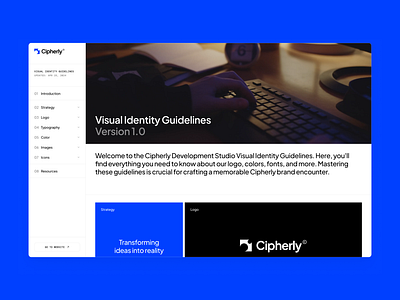 Cipherly brand identity colors design fonts guidelines identity logo rules typography ui ux visual web design website