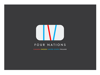 Four Nations Face-Off { CONCEPT } artwork branding concept contemporary art design graphic design illustration international design logo logo design minimalist modernism