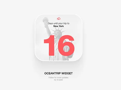 UI Widget for Travel App app calen calendar minimal planning travel trip ui uikit widget
