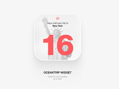 UI Widget for Travel App app calen calendar minimal planning travel trip ui uikit widget