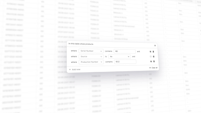 Table Filter Modal design filters modal ui ux web design