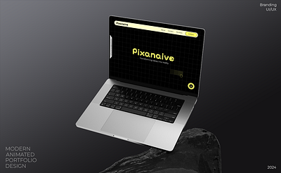 Pixanaive - Modern Portfolio Website | UI/UX & Branding animated uiux design brand identity branding dark web design landing page design logo modern website pixanaive modern web design portfolio template sleek design ui uiux design ux