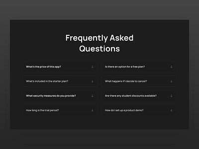 Frequently Asked Questions design ui visual design web desing