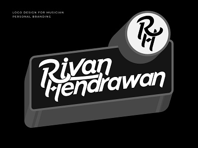 Rivan Hendrawan (Musician) design flat lettermark lettermarklogo logo musician personalbranding typography