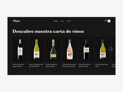 Bodegas Torre Muga / Shop design desktop shop ui ux website wine winery