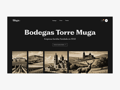 Bodeas Torre Muga / Home art direction home product design shop ui ux wine winery