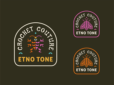 Etno Tone / Crochet Couture [logo concept] branding brassai bug crochet design etno graphic design insect logo vector