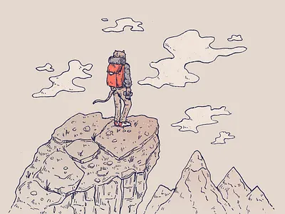 Inktober day 31: Landmark art cartoon character cat character design drawing illustration inktober landmark