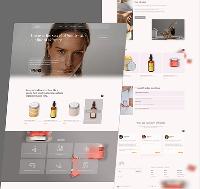 Skin Care | E-commerce | Website Redesign | Mobile Design branding graphic design ui