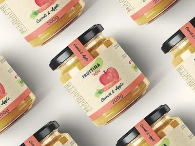 Fruttina Fruit Jar branding graphic design label design logo packagin