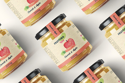 Fruttina Fruit Jar branding graphic design label design logo packagin