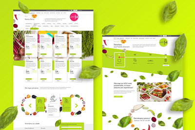 Catering - offer page graphic design ui webpage