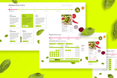 catering - ordering steps graphic design ui webpage