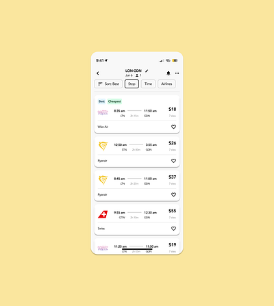 Flight Search dailyui