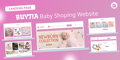 Buytia Baby Shop Website baby clothes baby online shop baby shop baby shopping website care color design ecommerce website landing page figma website kids shop minimal online shopping sajon trend website typography ui ui ux website concept website design website landing page