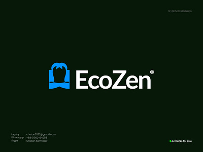 EcoZen: Harmony in Nature-Inspired Design brandidentity branding choton choton99design chotondesigner cleandesign design ecofriendly ecozen graphic design graphicdesign logo logo designer logodesign minimalistlogo modernlogo natureinspired sustainabledesign typography wellnessbrand