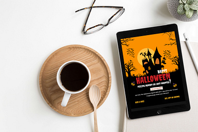 Email Newsletter For Halloween Party branding ui ux