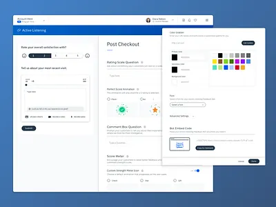 Survey Builder saas design software survey builder ui design ux design web app