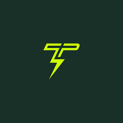 Thomas Power & Light Logo brand id branding green light lightning logo neon power symbol type