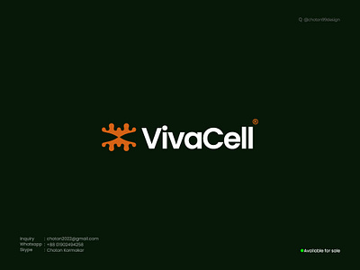 VivaCell: Empowering Life Through Science and Innovation biotech brandidentity branding choton choton99design chotondesign chotonkormokar creativedesign design graphic design healthcarebrand innovation lifesciences logo logodesign modernlogo organicdesign research scienceandtech vivacell